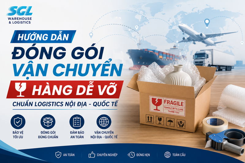 Hướng dẫn đóng gói vận chuyển hàng dễ vỡ. Hàng dễ vỡ gồm những mặt hàng nào?