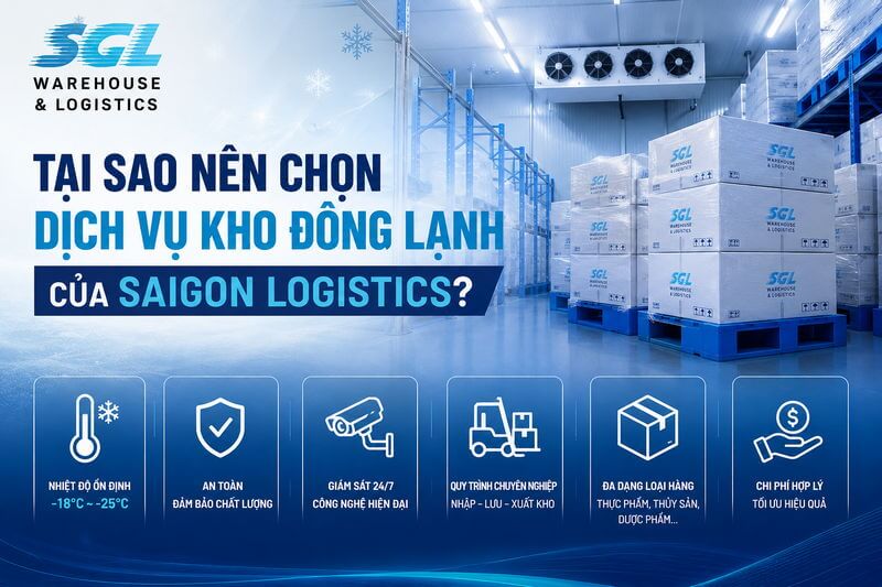 Tại sao nên chọn dịch vụ kho đông lạnh của Saigon Logistics?